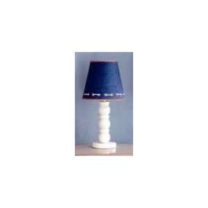 Light White Stacked Spheres Wooden Table Lamp with Nautical Barrel 